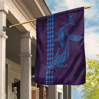 Aloha Hawaii Whale Kakau and Polynesian Tattoo Garden Flag Purple Color LT03 House Flag Purple - Polynesian Pride