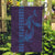 Aloha Hawaii Whale Kakau and Polynesian Tattoo Garden Flag Purple Color