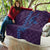 Aloha Hawaii Whale Kakau and Polynesian Tattoo Quilt Purple Color