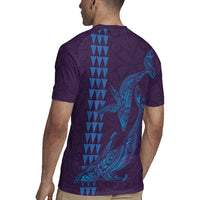 Aloha Hawaii Whale Kakau and Polynesian Tattoo Rugby Jersey Purple Color LT03 - Polynesian Pride
