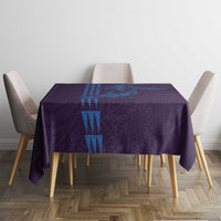 Aloha Hawaii Whale Kakau and Polynesian Tattoo Tablecloth Purple Color LT03 - Polynesian Pride