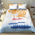 Personalised Hawaiki Nui Va'a French Polynesian Pattern Bedding Set White Color