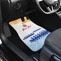 Personalised Hawaiki Nui Va'a French Polynesian Pattern Car Mats White Color LT03 - Polynesian Pride