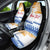 Personalised Hawaiki Nui Va'a French Polynesian Pattern Car Seat Cover White Color