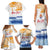 Personalised Hawaiki Nui Va'a French Polynesian Pattern Family Matching Tank Maxi Dress and Hawaiian Shirt White Color