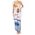 Personalised Hawaiki Nui Va'a French Polynesian Pattern Family Matching Tank Maxi Dress and Hawaiian Shirt White Color