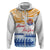 Personalised Hawaiki Nui Va'a French Polynesian Pattern Hoodie White Color