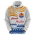 Personalised Hawaiki Nui Va'a French Polynesian Pattern Hoodie White Color