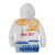 Personalised Hawaiki Nui Va'a French Polynesian Pattern Kid Hoodie White Color