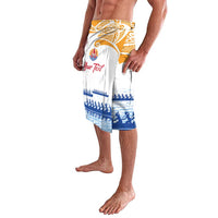 Personalised Hawaiki Nui Va'a French Polynesian Pattern Lavalava White Color LT03 - Polynesian Pride