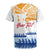 Personalised Hawaiki Nui Va'a French Polynesian Pattern Rugby Jersey White Color