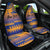 Personalised Hawaiki Nui Va'a French Polynesian Pattern Car Seat Cover Sunset Color