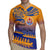 Personalised Hawaiki Nui Va'a French Polynesian Pattern Rugby Jersey Sunset Color