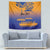 Personalised Hawaiki Nui Va'a French Polynesian Pattern Tapestry Sunset Color