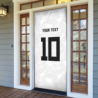 Custom Rugby Fiji Door Cover Fijian Masi Tribal Sporty Style White Color - Polynesian Pride