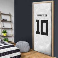 Custom Rugby Fiji Door Cover Fijian Masi Tribal Sporty Style White Color - Polynesian Pride