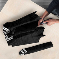 Rugby Fiji Umbrella Fijian Masi Tribal Sporty Style Black Color - Polynesian Pride