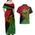 Papua New Guinea Southern Highlands Province Couples Matching Off Shoulder Maxi Dress and Hawaiian Shirt PNG Birds Of Paradise Polynesian Arty Style LT03 - Polynesian Pride