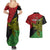 Personalised Papua New Guinea Southern Highlands Province Couples Matching Summer Maxi Dress and Hawaiian Shirt PNG Birds Of Paradise Polynesian Arty Style LT03 - Polynesian Pride