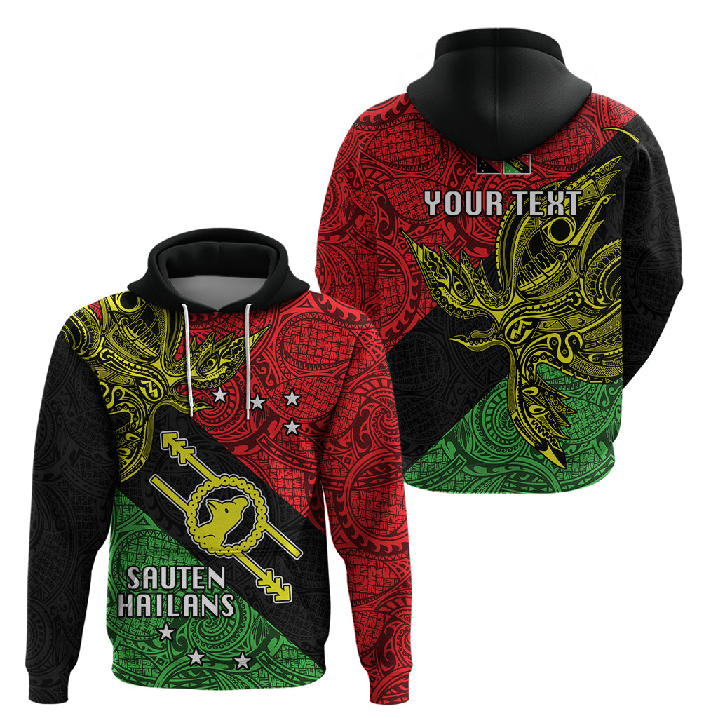 Personalised Papua New Guinea Southern Highlands Province Hoodie PNG Birds Of Paradise Polynesian Arty Style LT03 - Polynesian Pride