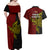 Papua New Guinea Western Province Couples Matching Off Shoulder Maxi Dress and Hawaiian Shirt PNG Birds Of Paradise Polynesian Arty Style LT03 - Polynesian Pride