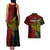 Personalised Papua New Guinea Western Province Couples Matching Tank Maxi Dress and Hawaiian Shirt PNG Birds Of Paradise Polynesian Arty Style LT03 - Polynesian Pride