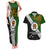 Papua New Guinea Western Highlands Province Couples Matching Tank Maxi Dress and Hawaiian Shirt PNG Birds Of Paradise Polynesian Arty Style LT03 Green - Polynesian Pride