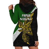 Papua New Guinea Western Highlands Province Hoodie Dress PNG Birds Of Paradise Polynesian Arty Style LT03 - Polynesian Pride