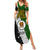 Papua New Guinea Western Highlands Province Summer Maxi Dress PNG Birds Of Paradise Polynesian Arty Style LT03 Women Green - Polynesian Pride