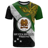 Papua New Guinea Western Highlands Province T Shirt PNG Birds Of Paradise Polynesian Arty Style LT03 Green - Polynesian Pride