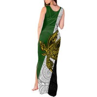 Papua New Guinea Western Highlands Province Tank Maxi Dress PNG Birds Of Paradise Polynesian Arty Style LT03 - Polynesian Pride