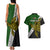 Personalised Papua New Guinea Western Highlands Province Couples Matching Tank Maxi Dress and Hawaiian Shirt PNG Birds Of Paradise Polynesian Arty Style LT03 - Polynesian Pride