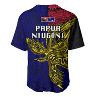 Papua New Guinea West New Britain Province Baseball Jersey PNG Birds Of Paradise Polynesian Arty Style LT03 - Polynesian Pride
