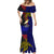 Papua New Guinea West New Britain Province Mermaid Dress PNG Birds Of Paradise Polynesian Arty Style LT03 - Polynesian Pride