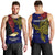 Personalised Papua New Guinea West New Britain Province Men Tank Top PNG Birds Of Paradise Polynesian Arty Style LT03 - Polynesian Pride