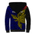 Personalised Papua New Guinea West New Britain Province Sherpa Hoodie PNG Birds Of Paradise Polynesian Arty Style LT03 - Polynesian Pride