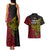 Papua New Guinea Sandaun Province Couples Matching Tank Maxi Dress and Hawaiian Shirt PNG Birds Of Paradise Polynesian Arty Style LT03 - Polynesian Pride
