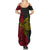 Papua New Guinea Sandaun Province Summer Maxi Dress PNG Birds Of Paradise Polynesian Arty Style LT03 - Polynesian Pride