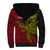 Personalised Papua New Guinea Sandaun Province Sherpa Hoodie PNG Birds Of Paradise Polynesian Arty Style LT03 - Polynesian Pride