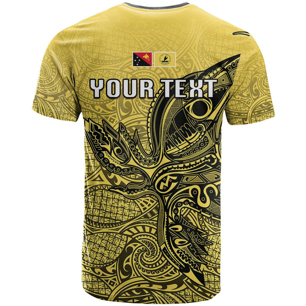 Personalised Papua New Guinea National Capital District T Shirt PNG Birds Of Paradise Polynesian Arty Style LT03 - Polynesian Pride