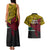 Papua New Guinea Hela Province Couples Matching Tank Maxi Dress and Hawaiian Shirt PNG Birds Of Paradise Polynesian Arty Style LT03 - Polynesian Pride