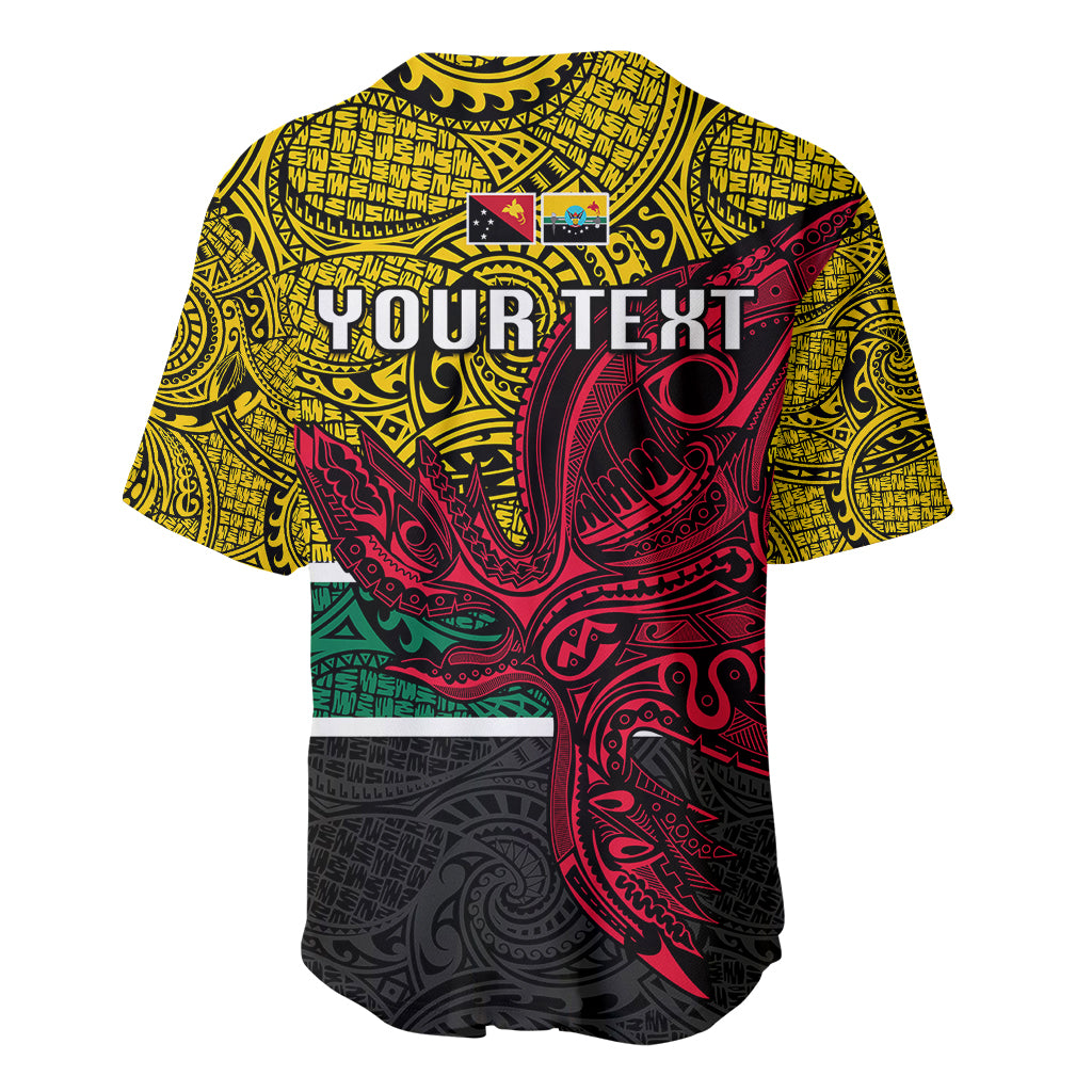 Personalised Papua New Guinea Hela Province Baseball Jersey PNG Birds Of Paradise Polynesian Arty Style LT03 - Polynesian Pride