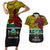 Personalised Papua New Guinea Hela Province Couples Matching Short Sleeve Bodycon Dress and Hawaiian Shirt PNG Birds Of Paradise Polynesian Arty Style LT03 Yellow - Polynesian Pride