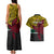 Personalised Papua New Guinea Hela Province Couples Matching Tank Maxi Dress and Hawaiian Shirt PNG Birds Of Paradise Polynesian Arty Style LT03 - Polynesian Pride