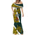 Papua New Guinea Jiwaka Province Mermaid Dress PNG Birds Of Paradise Polynesian Arty Style LT03 - Polynesian Pride