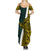 Papua New Guinea Jiwaka Province Summer Maxi Dress PNG Birds Of Paradise Polynesian Arty Style LT03 - Polynesian Pride