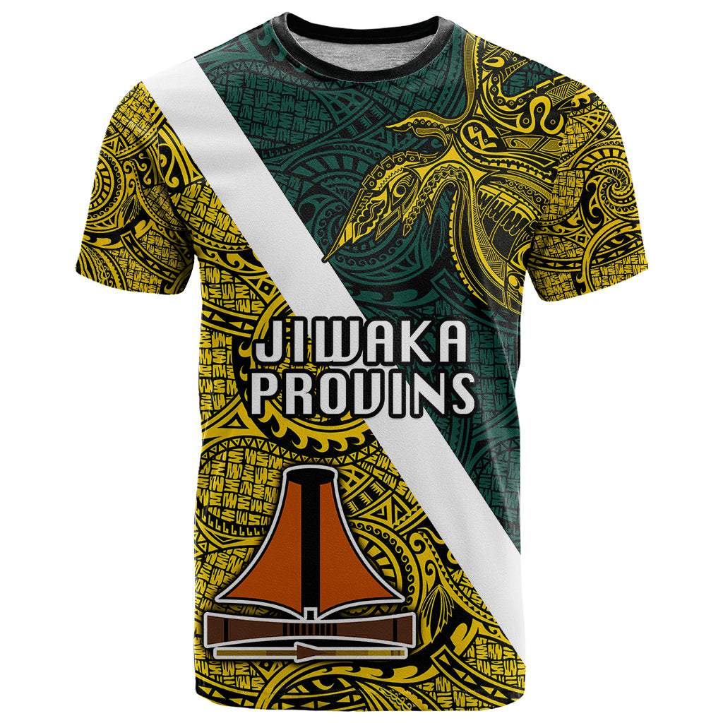 Papua New Guinea Jiwaka Province T Shirt PNG Birds Of Paradise Polynesian Arty Style LT03 Yellow - Polynesian Pride