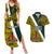 Personalised Papua New Guinea Jiwaka Province Couples Matching Summer Maxi Dress and Hawaiian Shirt PNG Birds Of Paradise Polynesian Arty Style LT03 Yellow - Polynesian Pride