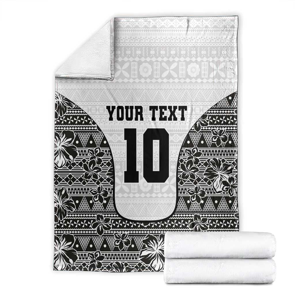 Custom Fiji Pacific Rugby 2024 Blanket Tapa Tribal and Fijian Masi Pattern