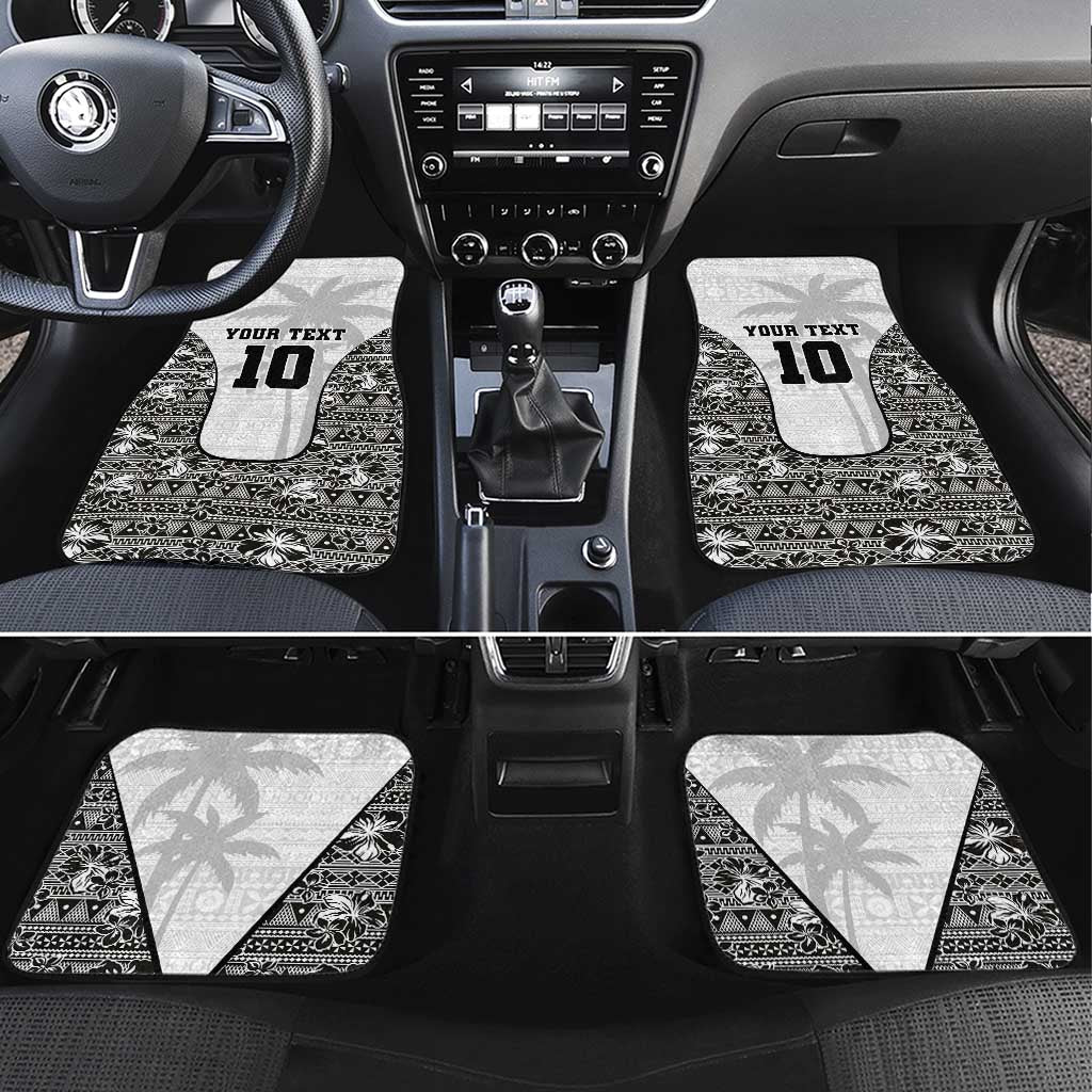 Custom Fiji Pacific Rugby 2024 Car Mats Tapa Tribal and Fijian Masi Pattern